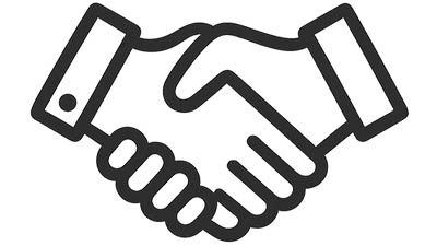Beratung und persönlicher Kontakt bei der Tischlerei Siebert in Melle Symbol für Beratung – Handschlag als Zeichen für Vertrauen und Zusammenarbeit